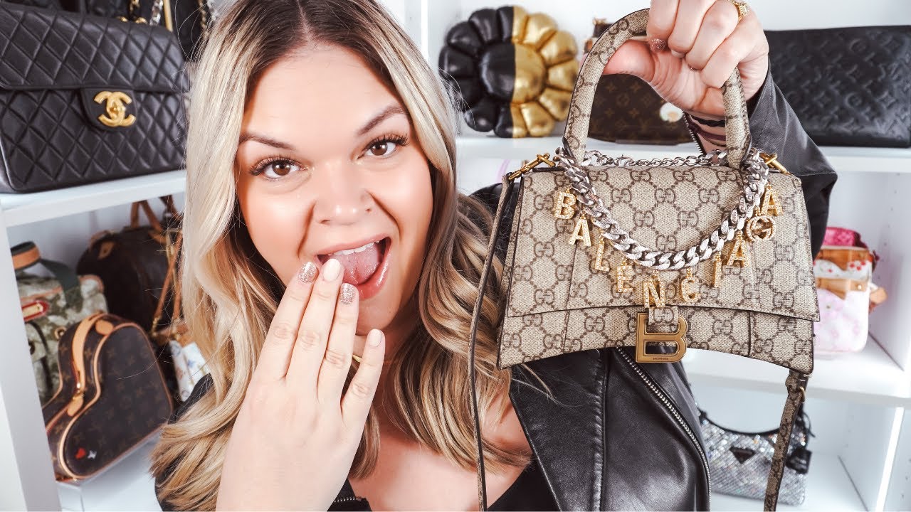 Gucci x Balenciaga Small Hourglass Bag Update | Small vs. Medium Mod Shot Comparison