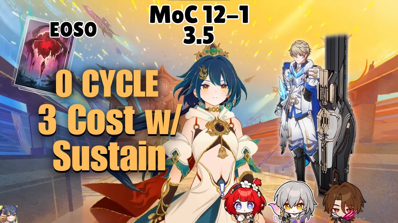 Last Yunli 0 Cycle? | E0S0 Yunli 3 Cost 0 Cycle Gepard with Sustain Moc12 3.5