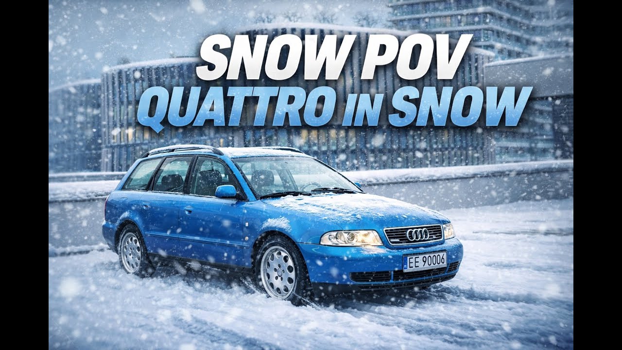 Snowhunting the Quattro / AUDI A4 B5 1.8T Winter POV