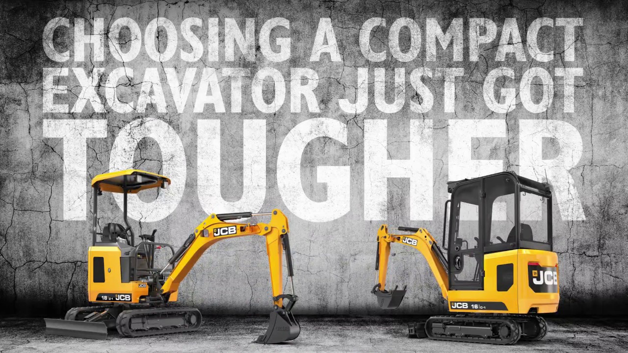 Choose Tough.  JCB 1-2 Tonne Compact Excavators