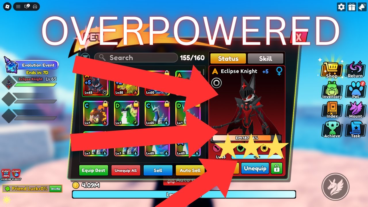 BEST Evolution in Catch a Monster, ECLIPSE KNIGHT