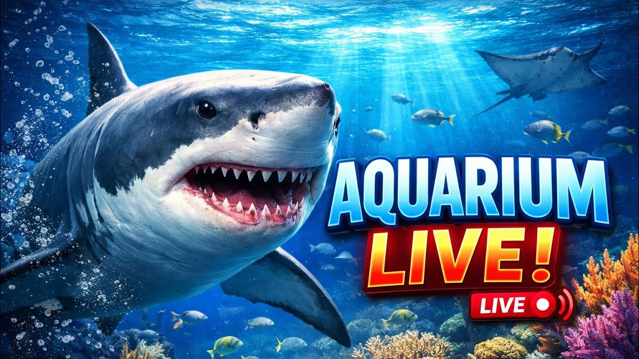 😱🔴 GIANT KOI & SHARK LIVE FEEDING 🐟🔥 24/7 AQUARIUM #live #Aquarium