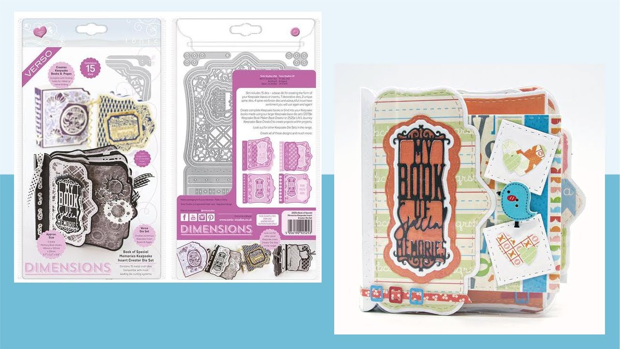 Keepsake Insert Creator dies from Tonic Studios to make a baby themed album.