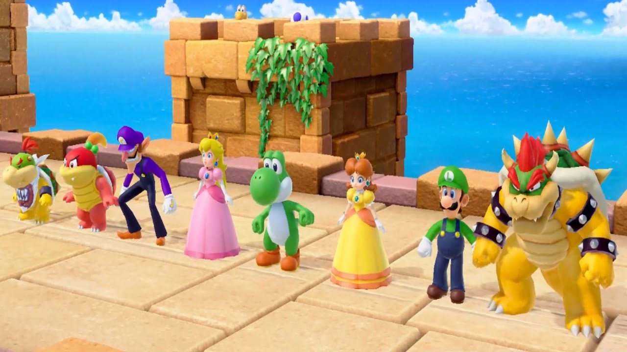 Super Mario Party — Пич Йоши против Марио Варио (мини-игра)