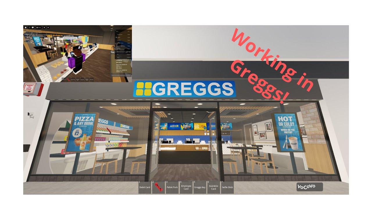 Roblox RoMart! Working in Greggs!! SOOO MANY CUSTOMERS!! [DAY 17]