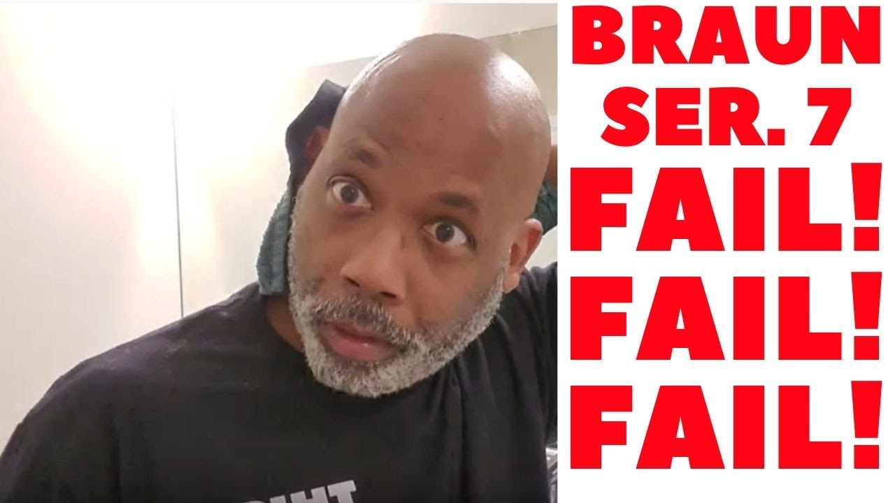 Braun series 7 Shaver, African American Wet shaves head totally comfortable. With no razor bumps.