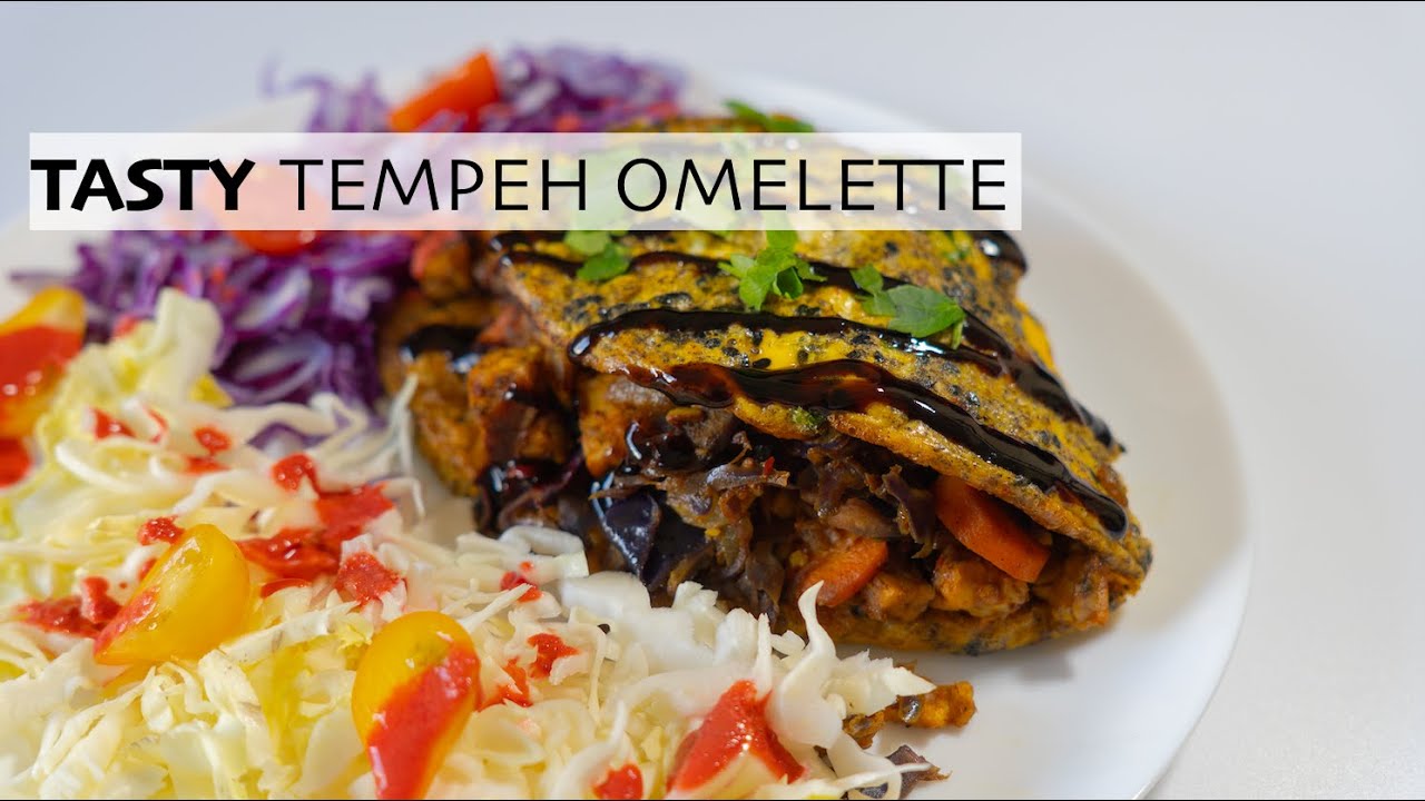 BEST TEMPEH OMELETTE | tasty & vegetarian