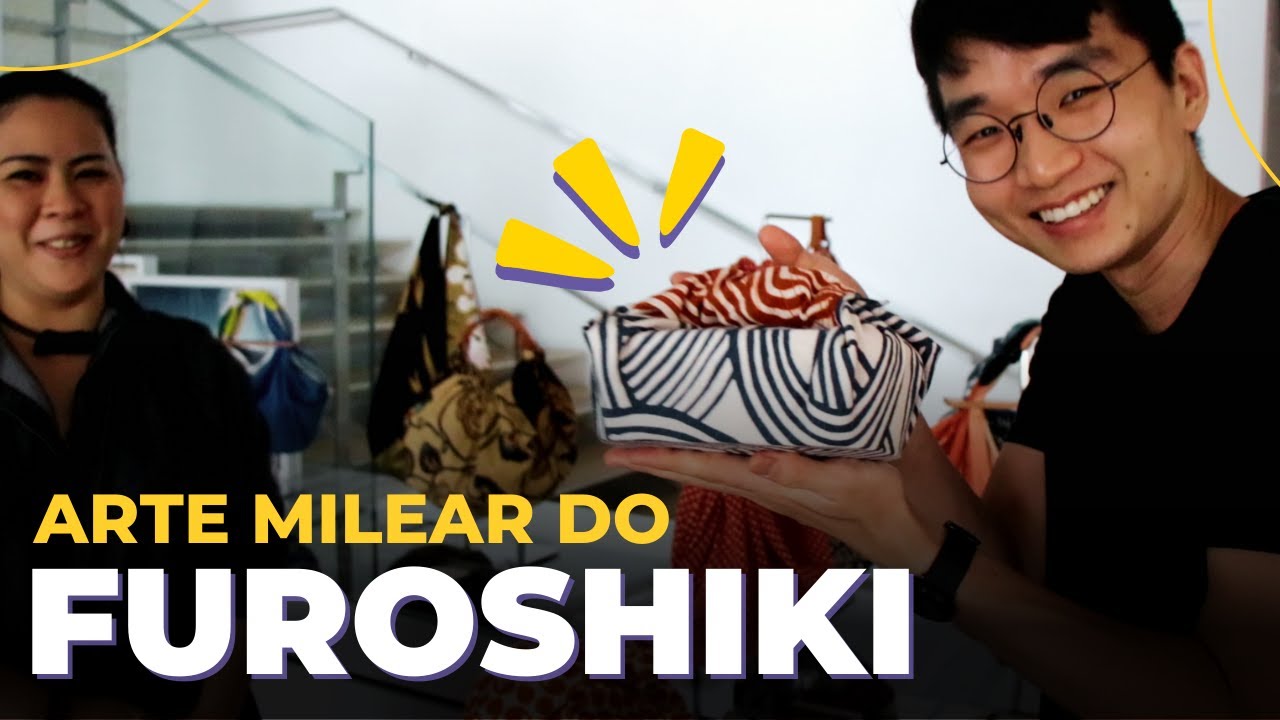 Aprendendo a usar o Furoshiki!