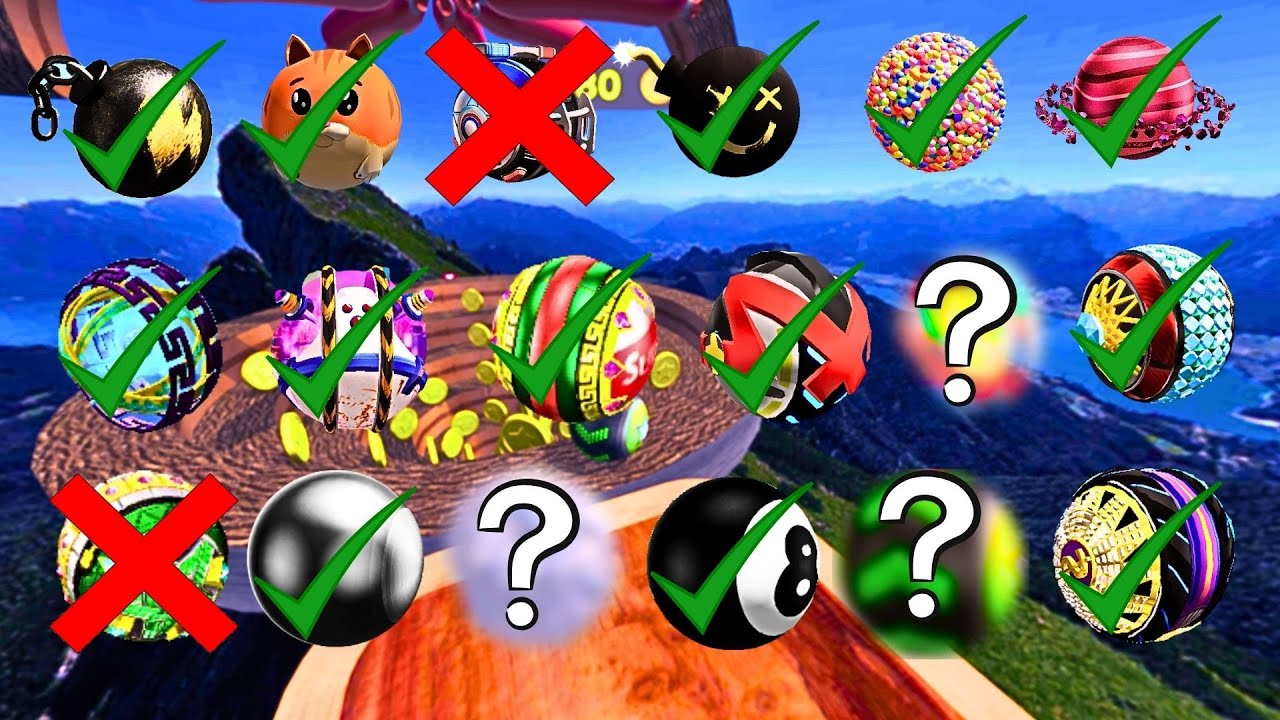 Going Balls:Super Speedrun Ball compare 