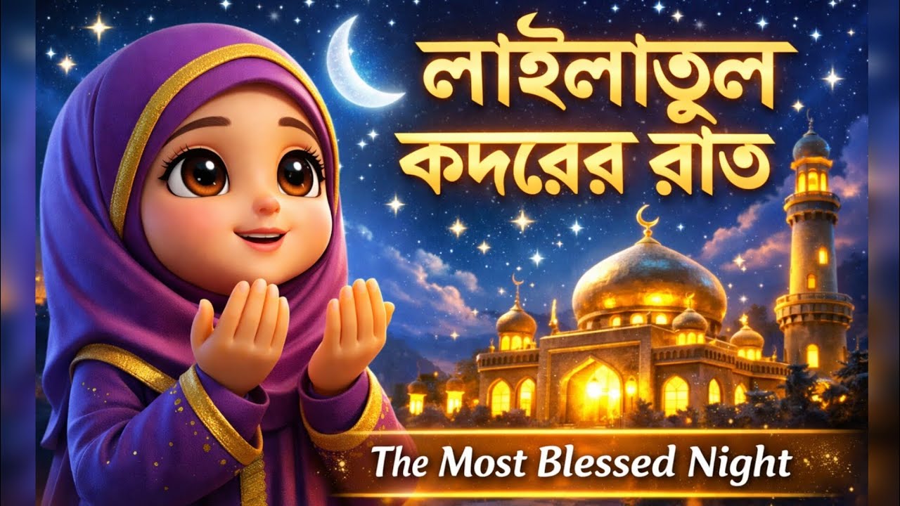 লাইলাতুল কদরের রাত | শিশুদের কণ্ঠে হৃদয় ছুঁয়ে যাওয়া ইসলামিক নাশিদ 🌙🌃| Laylatul Qadr Nasheed