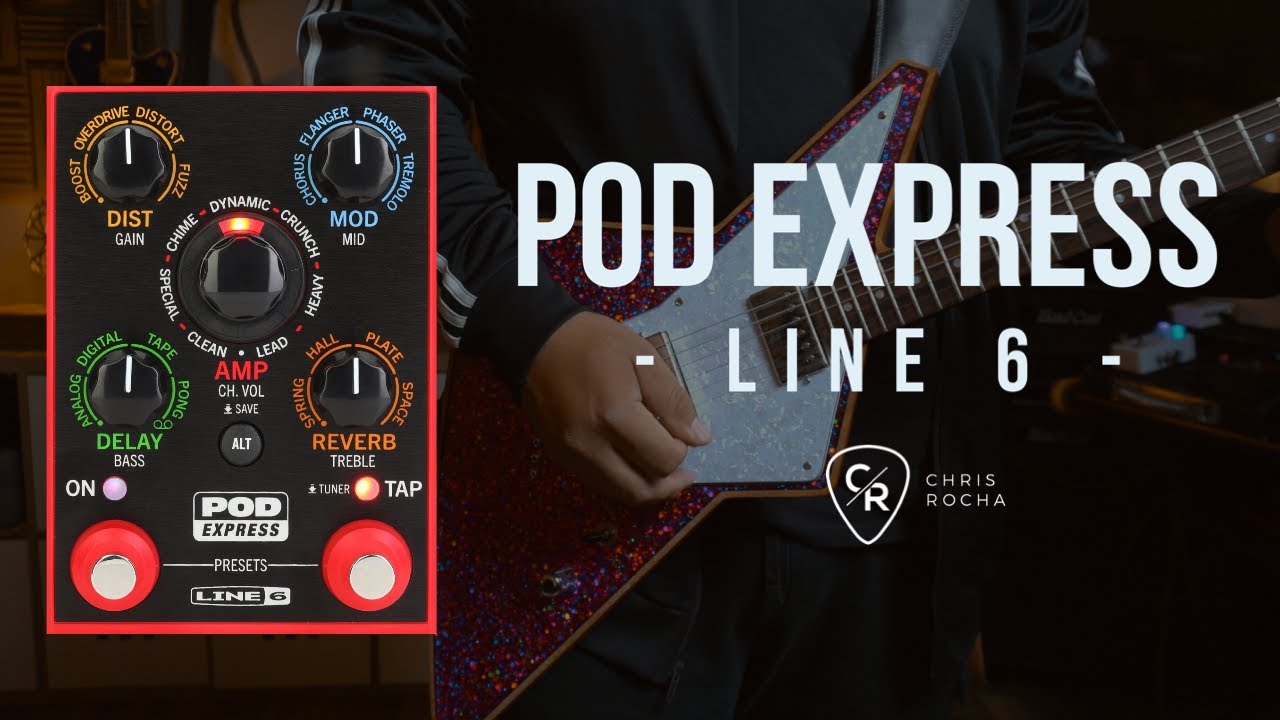 Demo: Line 6 POD Express Guitar Pedal | Chris Rocha Canal Oficial