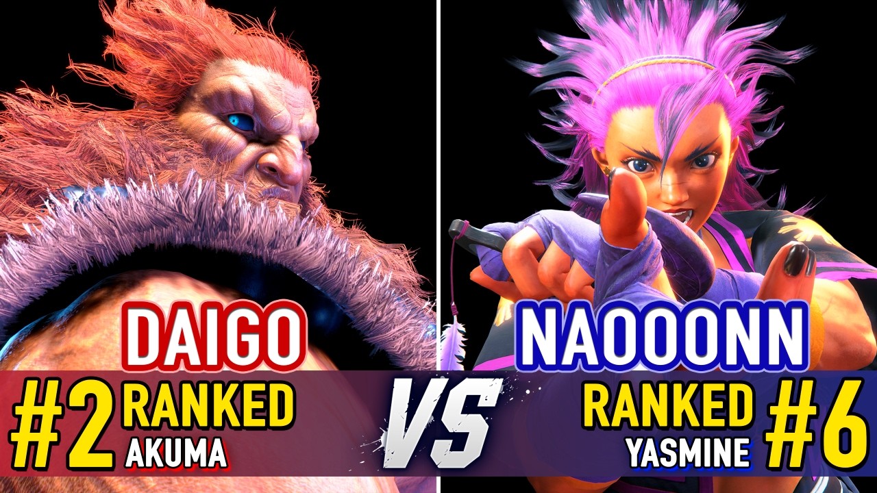 SF6 🤜 DAIGO (#2 Ranked Akuma) vs NAOOONN (#6 Ranked Yasmine) 🤛 SF6 High Level Gameplay