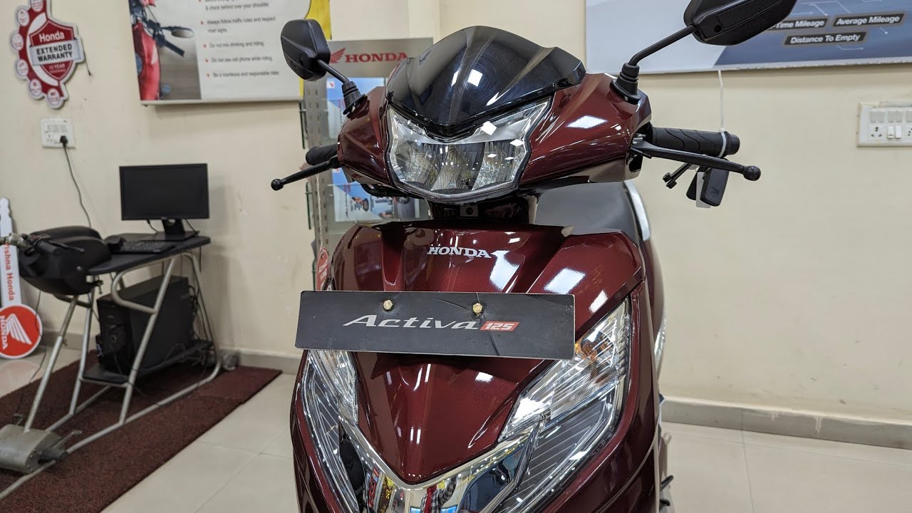All New 2024 Honda Activa 125 H-Smart - Rebel Red Metallic