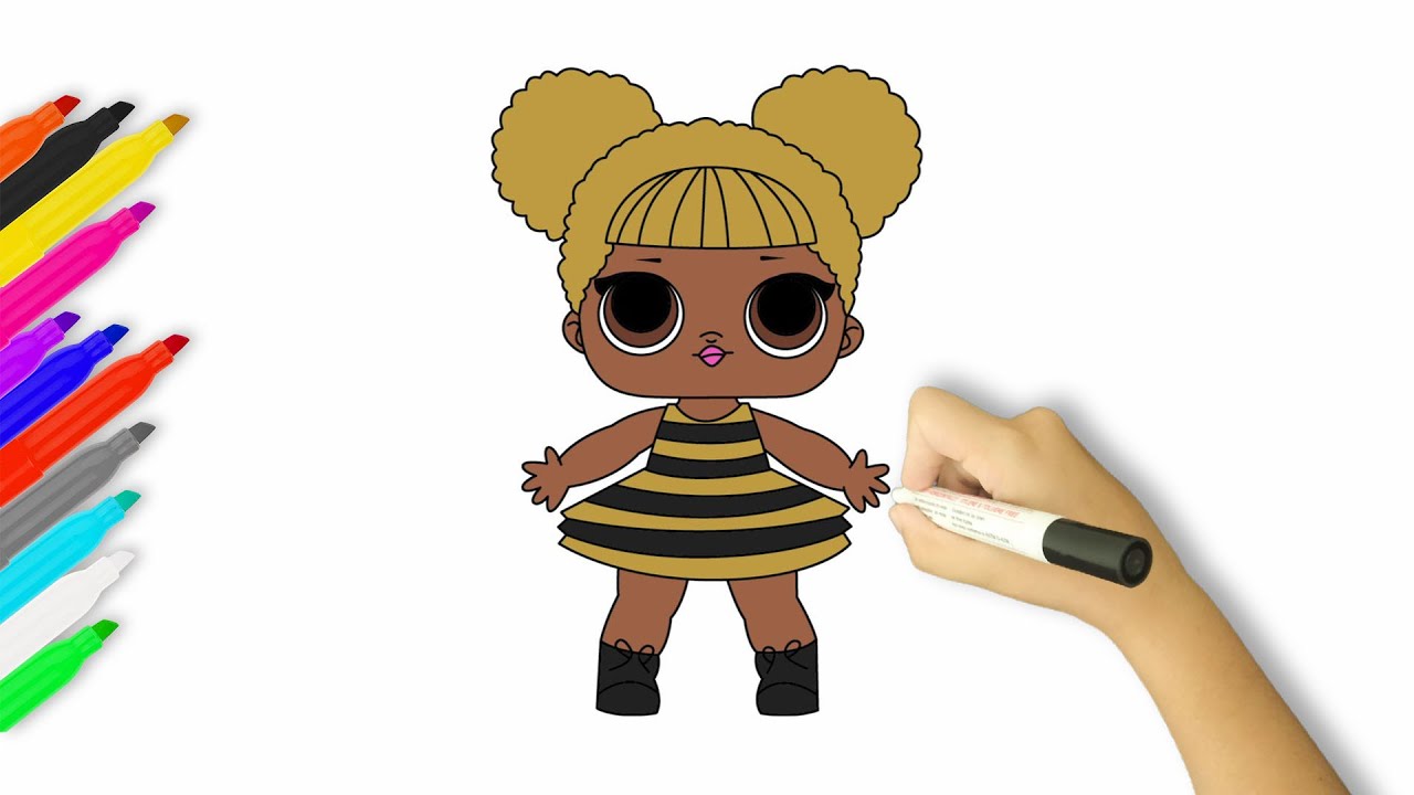 How to Draw Queen Bee | LOL Surprise Doll