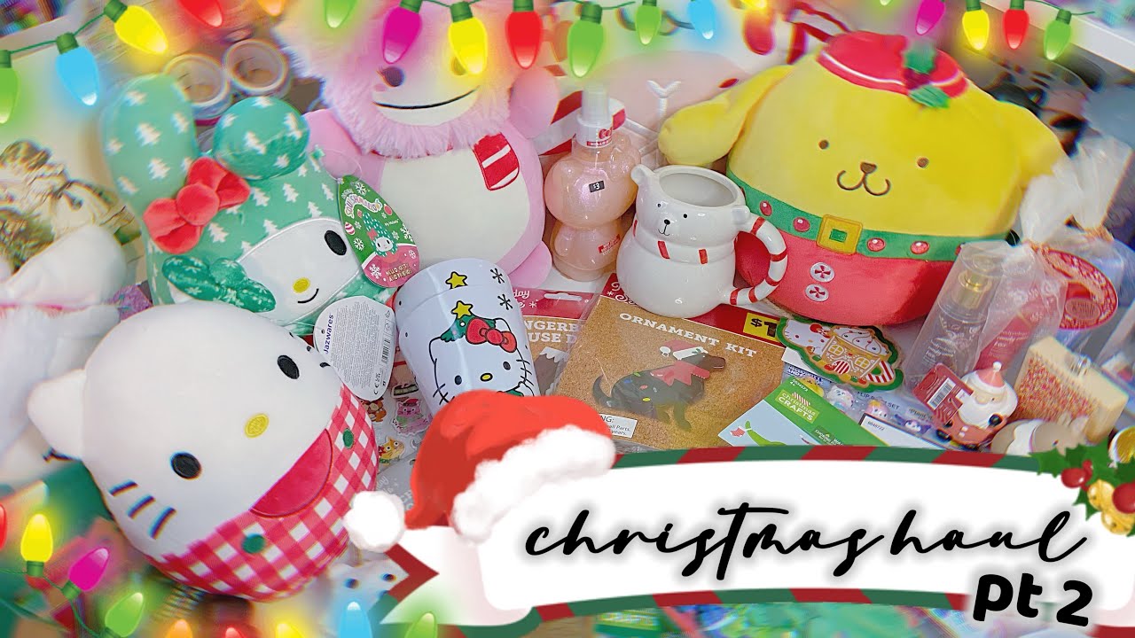 HUGE christmas decor haul and more pt 2 ✨ #sanrio #haul #christmashaul