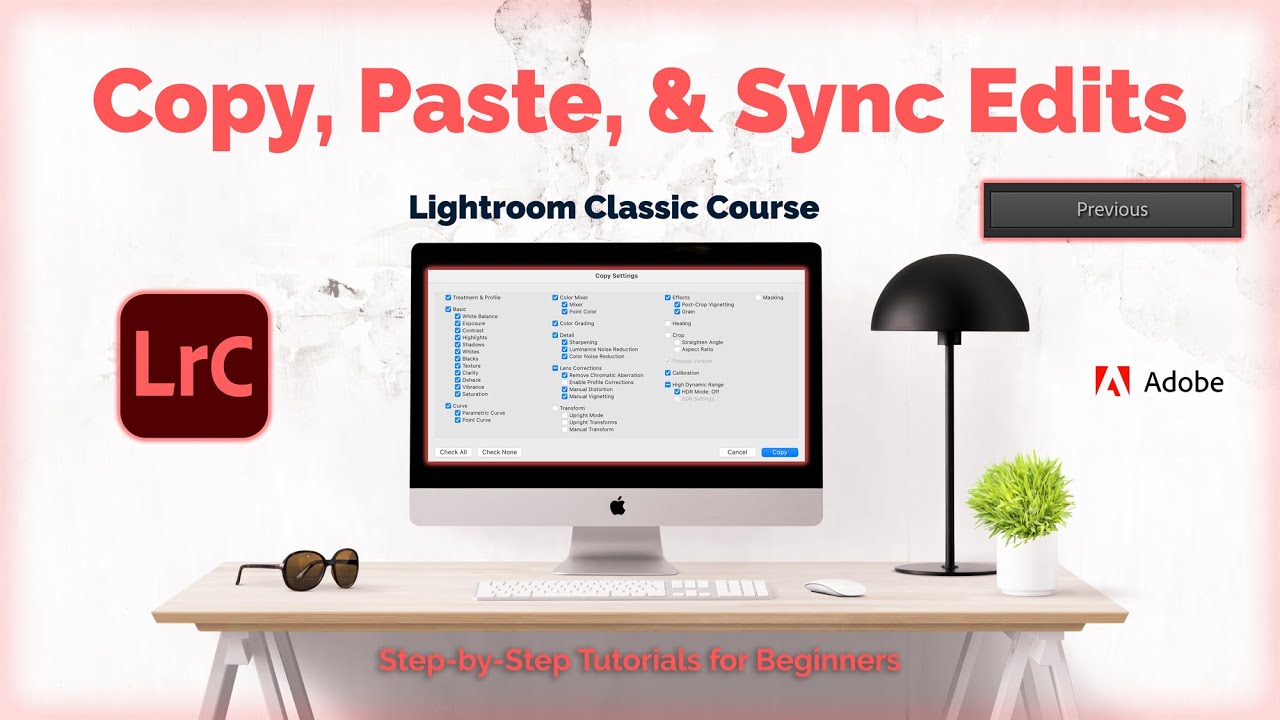 How to Copy & Paste Desktop Image Adjustments | Lightroom Classic Tutorial 40
