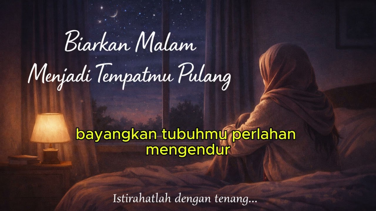 Tenang & Menyentuh Hati 🌙 Kata Penenang Malam Hari di Kamar Sunyi untuk Tidur Nyenyak 😴