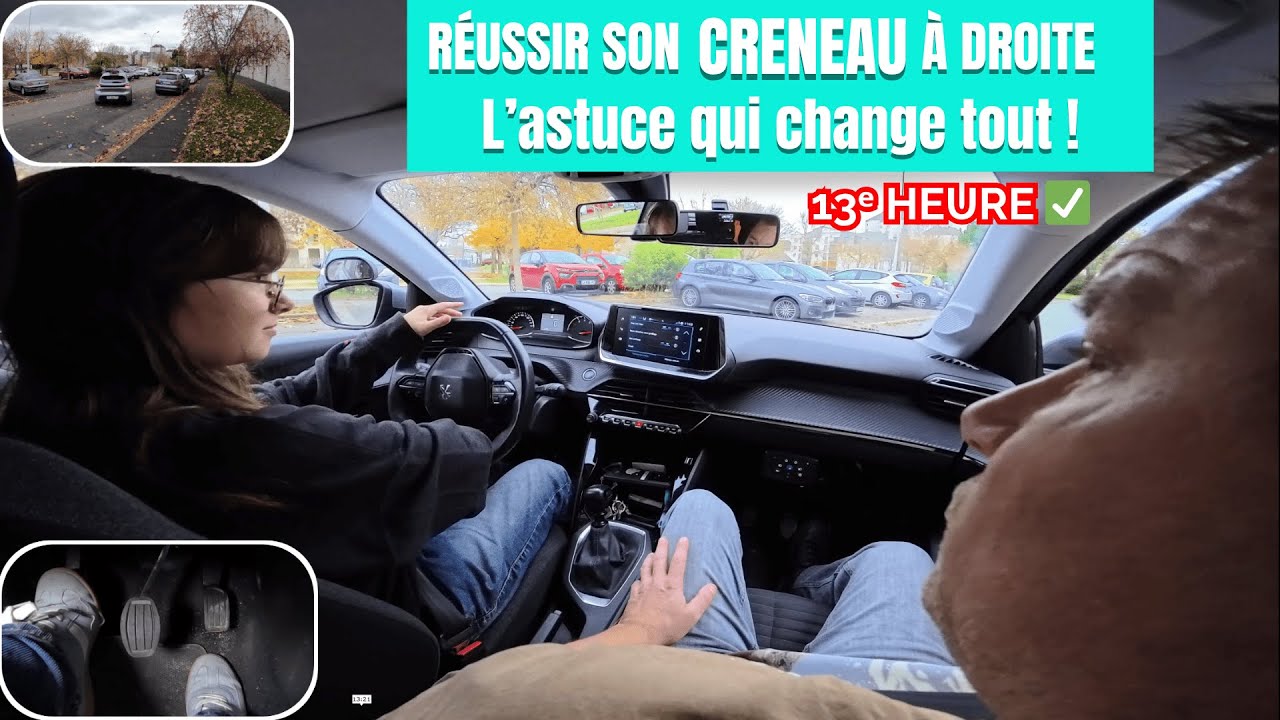 🔥le secret pour réussir son créneau à droite !  Chloé (13ᵉ heure)
