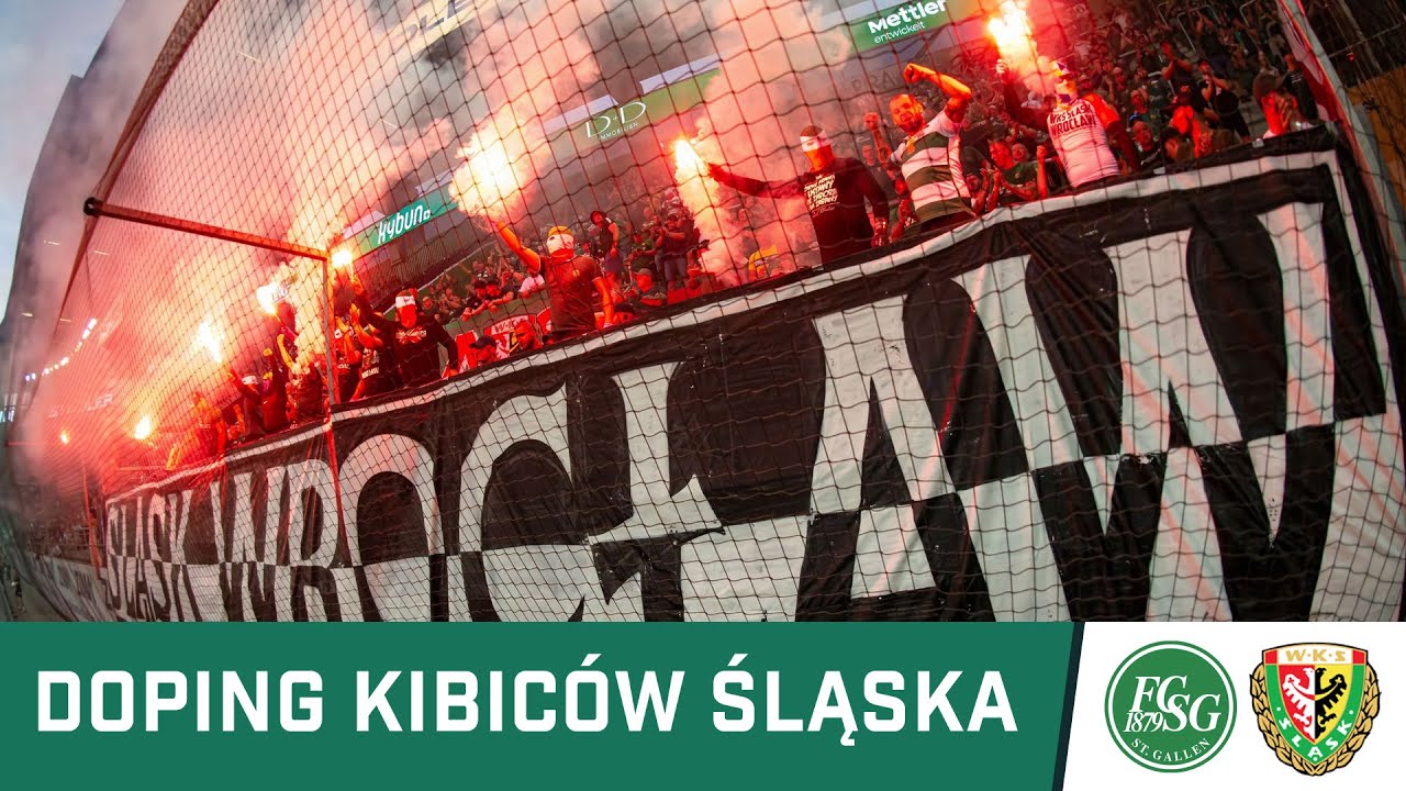 KIBICE: Doping kibiców Śląska w Sankt Gallen