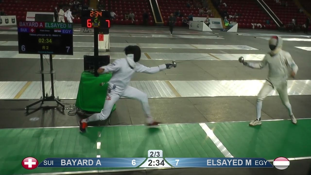 2022 104 T32 11 M E Individual Tbilisi GEO WC GREEN ELSAYED EGY vs BAYARD SUI