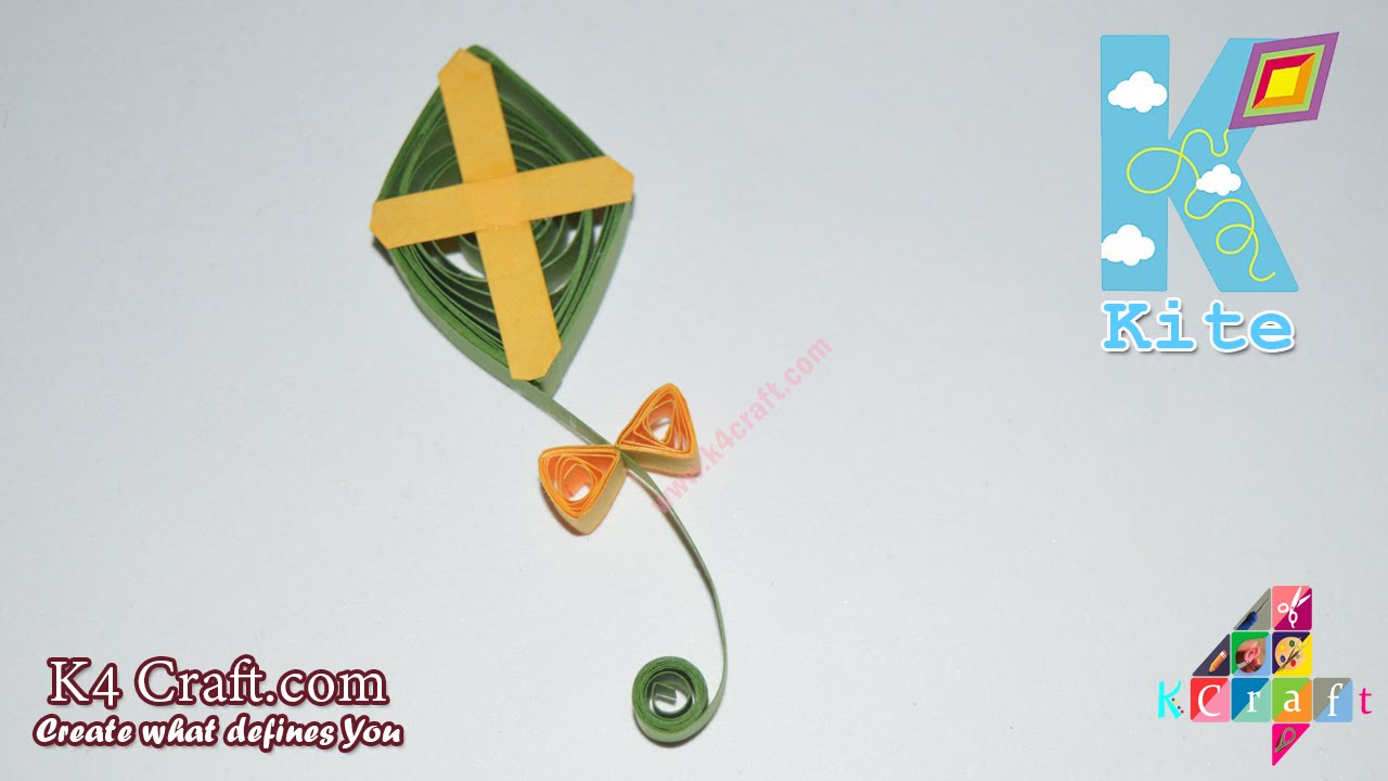 DIY: Paper Quilling Kite - Lower Case Alphabet 