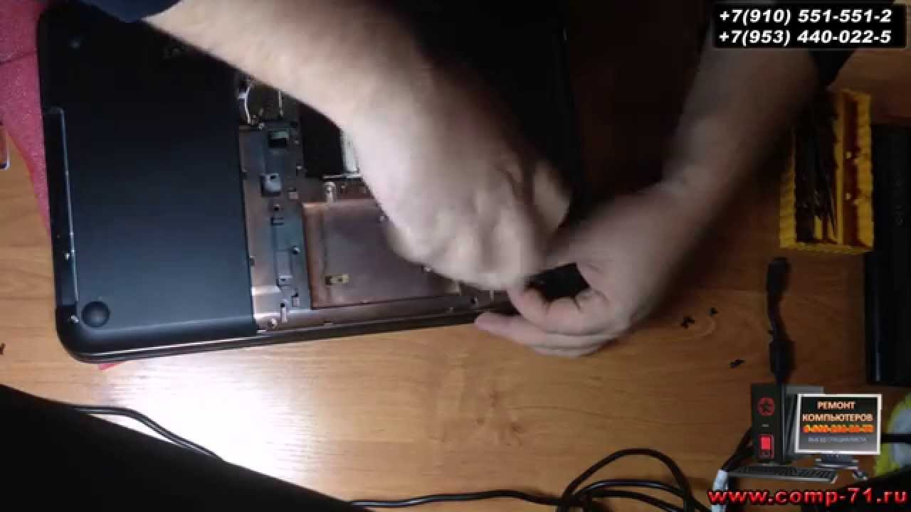 Чистка ноутбука HP Pavilion g6 2163sr