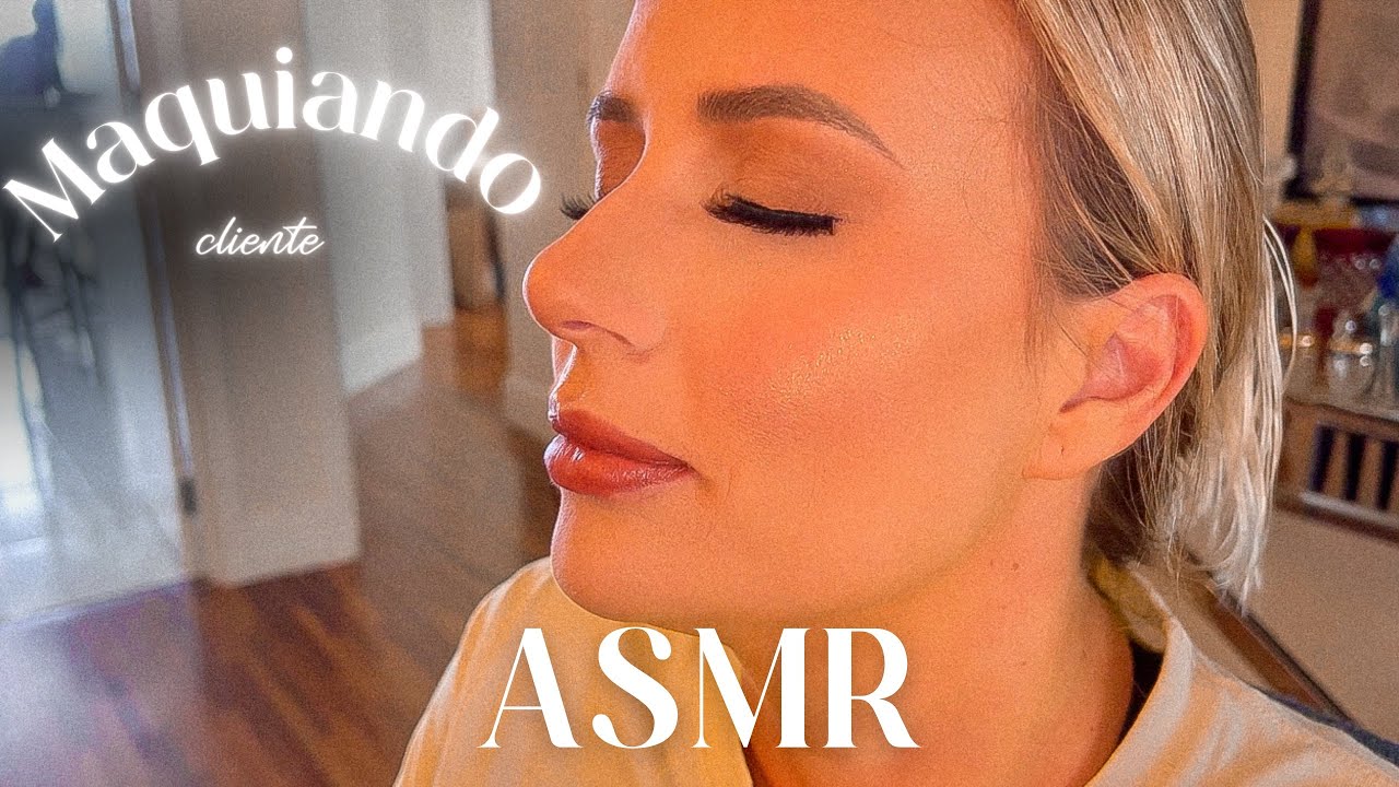 ASMR MAQUIANDO CLIENTE PARA SESSÃO DE FOTOS