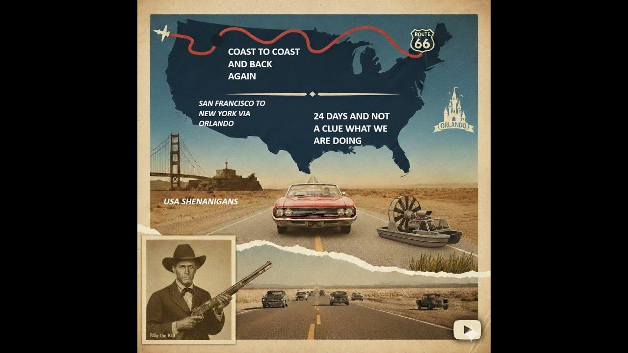 San Francisco to Orlando road trip, route 66, Arizona, New Mexico, Texas, New York