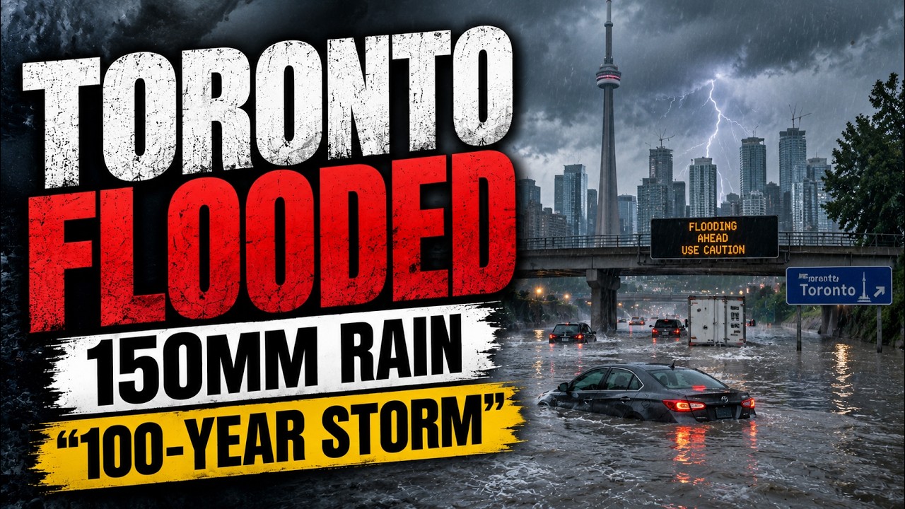 Toronto's 100-Year Storm: Catastrophic Flooding and Giant Hail Caught on Camera | World