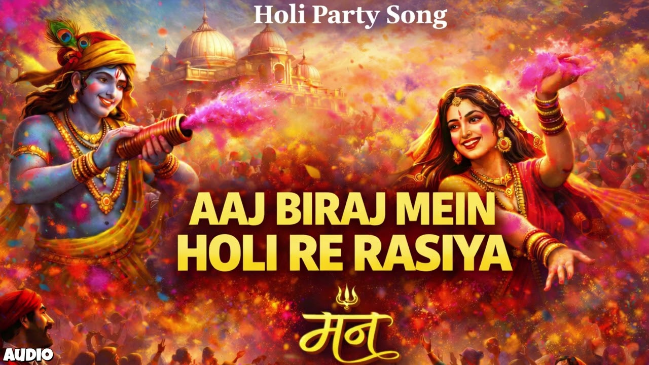 Aaj Biraj Mein Holi Re Rasiya | Mann | Holi Party Song 2026 | Audio | English -Desi Rap Holi Anthem