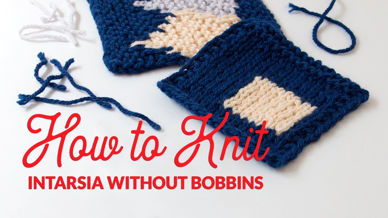 How to Knit Intarsia without Bobbins or Butterflies (In-Depth) | Hands Occupied