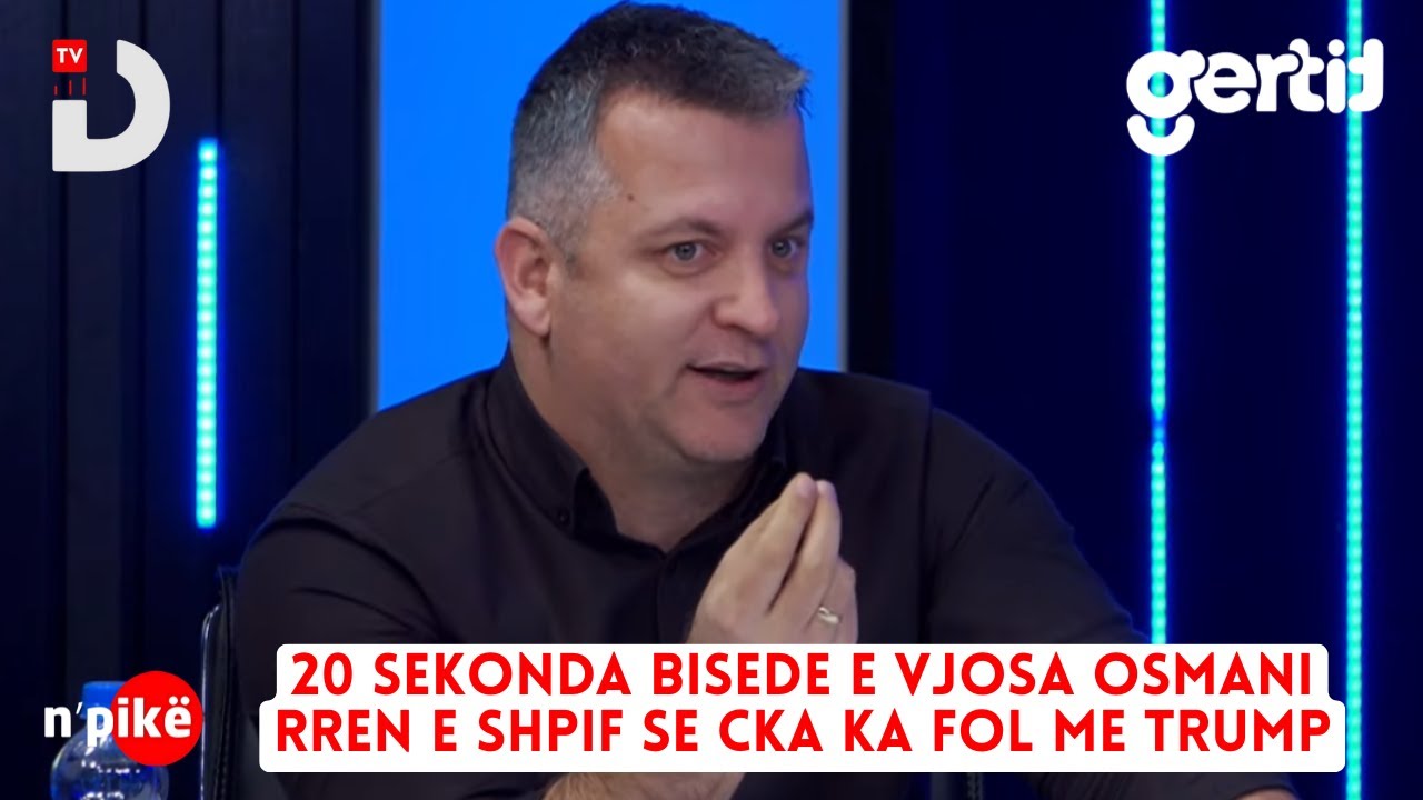 20 sekonda bisede e Vjosa Osmani rren e shpif se cka ka fol me Trump | n'PIKË | DTV Media