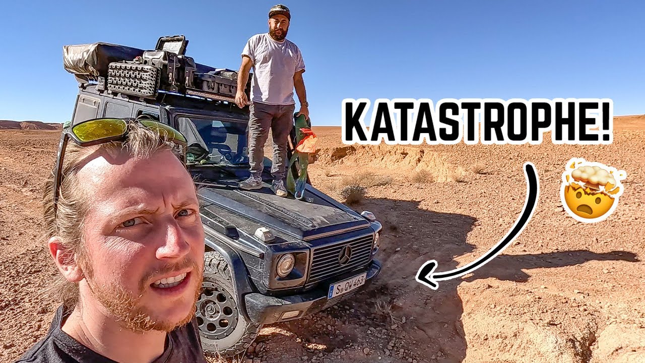🤯 Katastrophe: Lenkstange verbiegt bei G Klasse! Reparatur mitten in der Wüste! Marokko Trip Teil 2