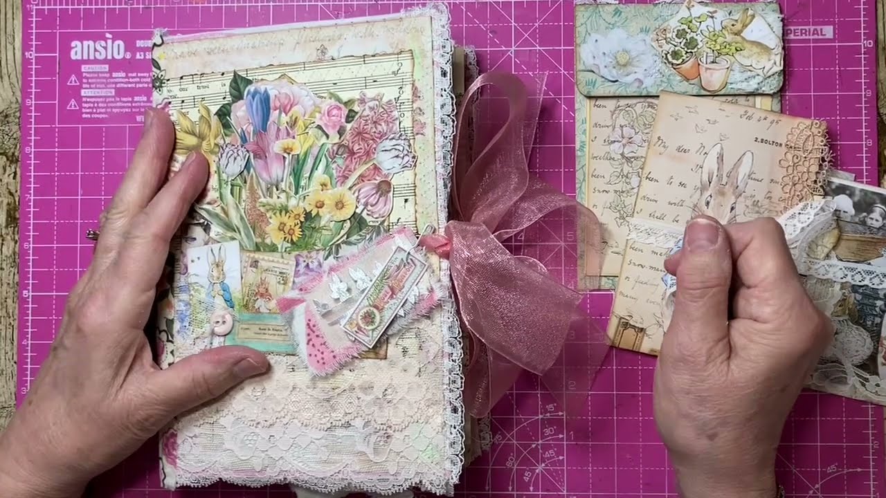 A BEVY of BEAUTIFUL Shabby Chic Junk Journals to Share