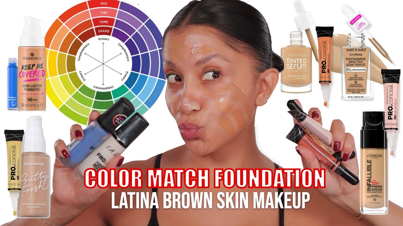 color theory: COLOR MATCH FOUNDATION & SKIN UNDERTONE *brown skin*