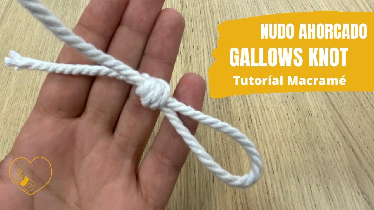 Como hacer el  nudo corredizo / How to do a gallows knot.