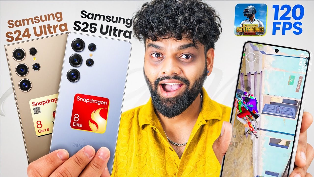 120 FPS PUBG - Samsung S25 Ultra vs Samsung S24 Ultra 🔥 Kaun Jitega?