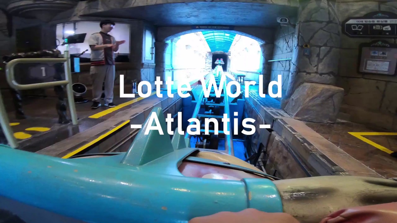 [World Theme Park] Lotte World Atlantis Adventure Roller Coaster