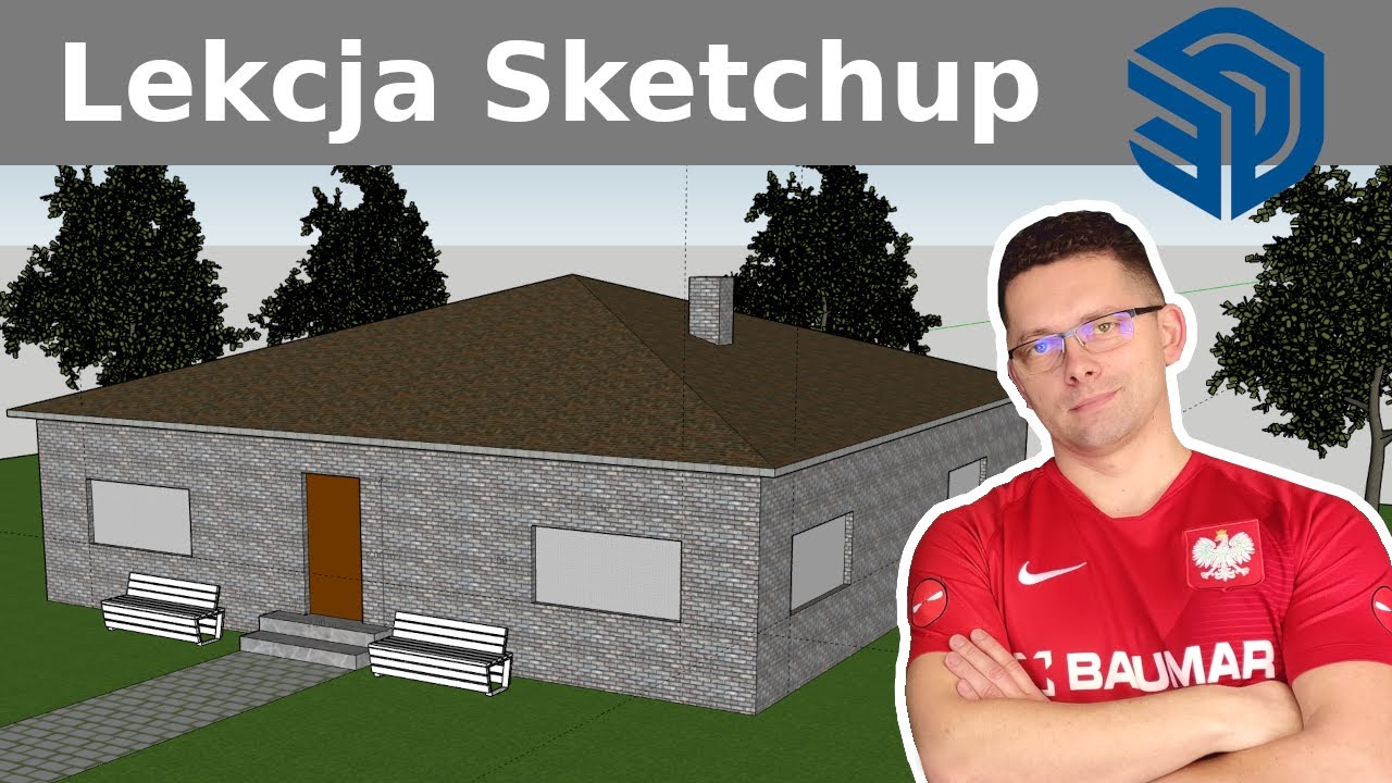 Lekcja Informatyki Sketchup Online  Projektujemy dom podwórko Grafika 3D Minecraft w Realu cz. 2