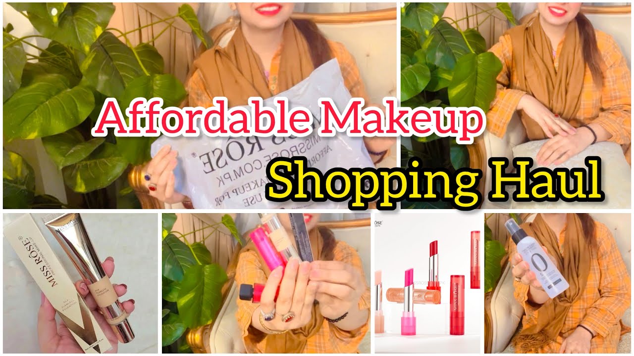 I Bought Affordable Makeup from Miss Rose | Full Everyday Makeup Haul & First Look 👀✨| Shopping Haul