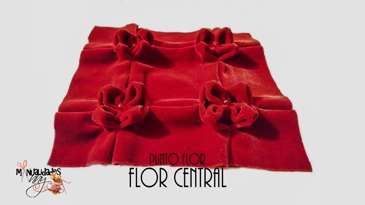 sencillo drapeado o capitone - FLOR CENTRAL| Manualidades Anny