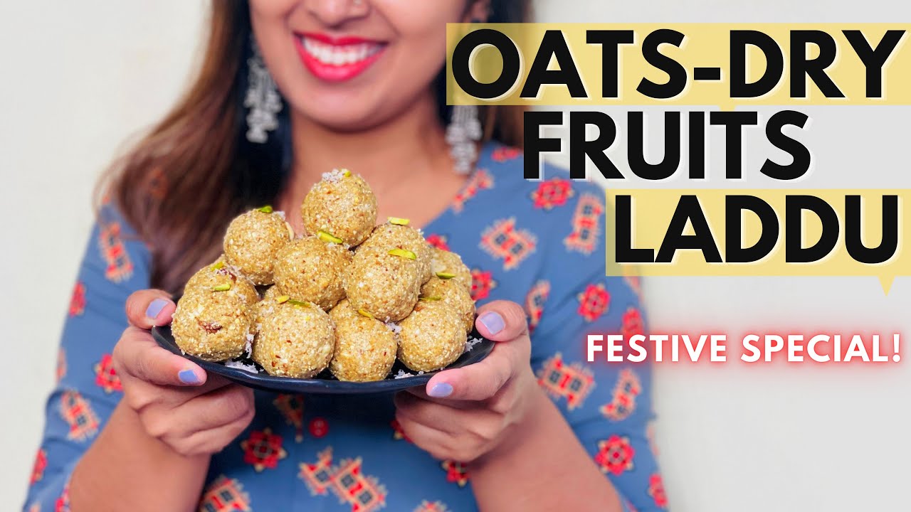 Healthy Homemade Laddu Recipe | Oats & Dry Fruits Laddu | Festive Special | Shashi's Kitchen