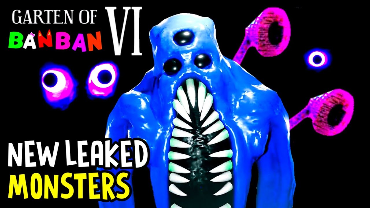 GARTEN OF BANBAN 6 - NEW OFFICIAL CHARACTERS LEAKED from the OFFICIAL GAMEPLAY 😃 MONSTERS NEVER SEEN