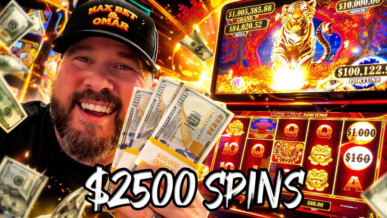 Безумные вращения на 2500 долларов принесли нам огромный джекпот!