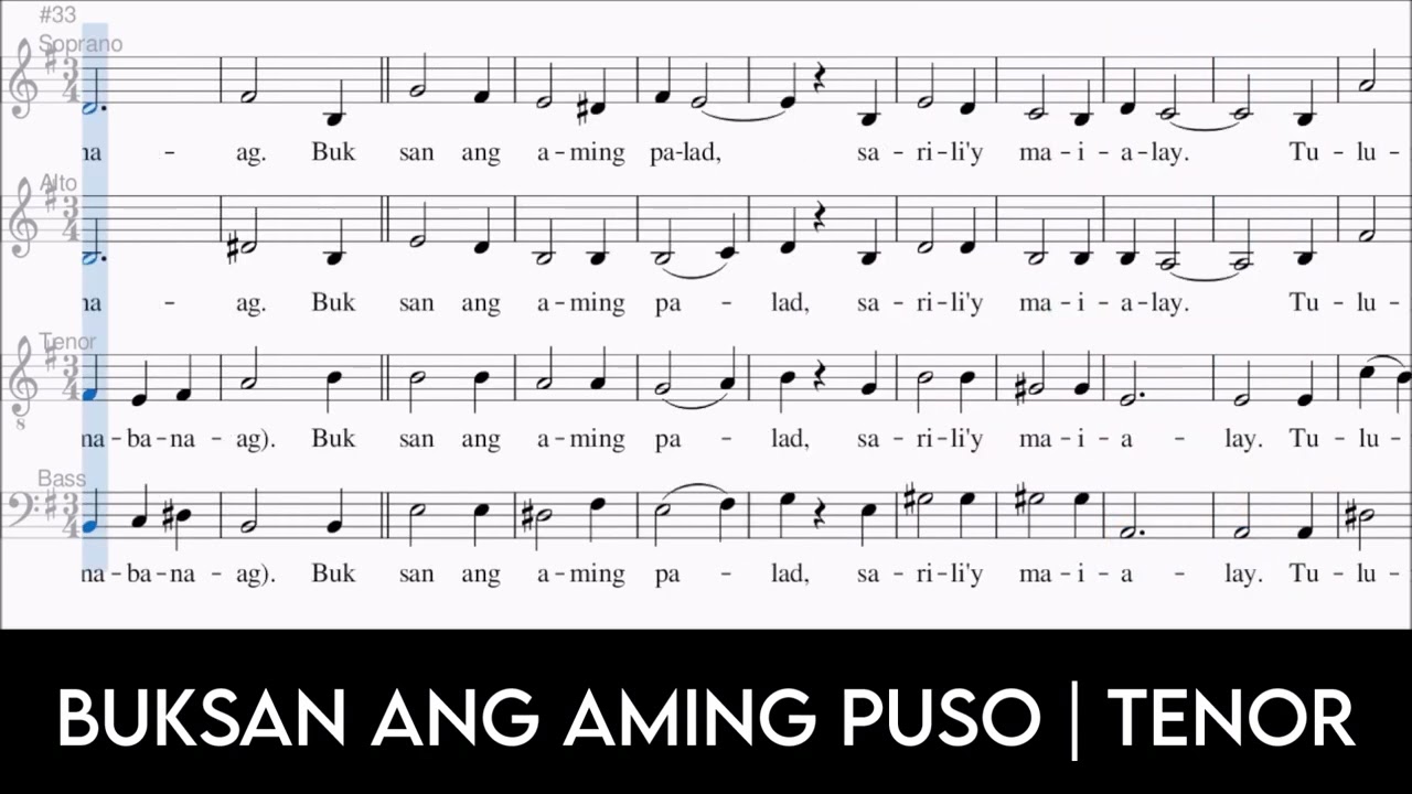 BUKSAN ANG AMING PUSO | TENOR