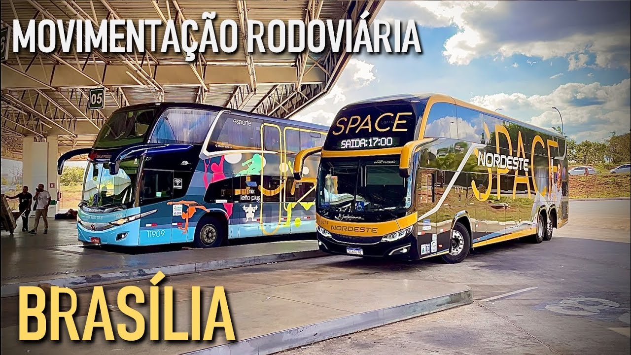 MOVIMENTAÇÃO DE ÔNIBUS NA RODOVIÁRIA INTERESTADUAL DE BRASÍLIA DE 14:35 ÀS 15:15