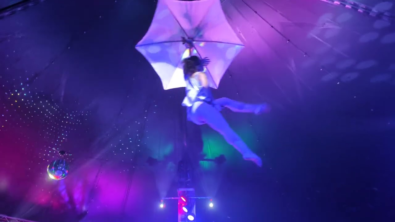Weightless Rain - Rachel Cristina - Aerial Umbrella act October 2025