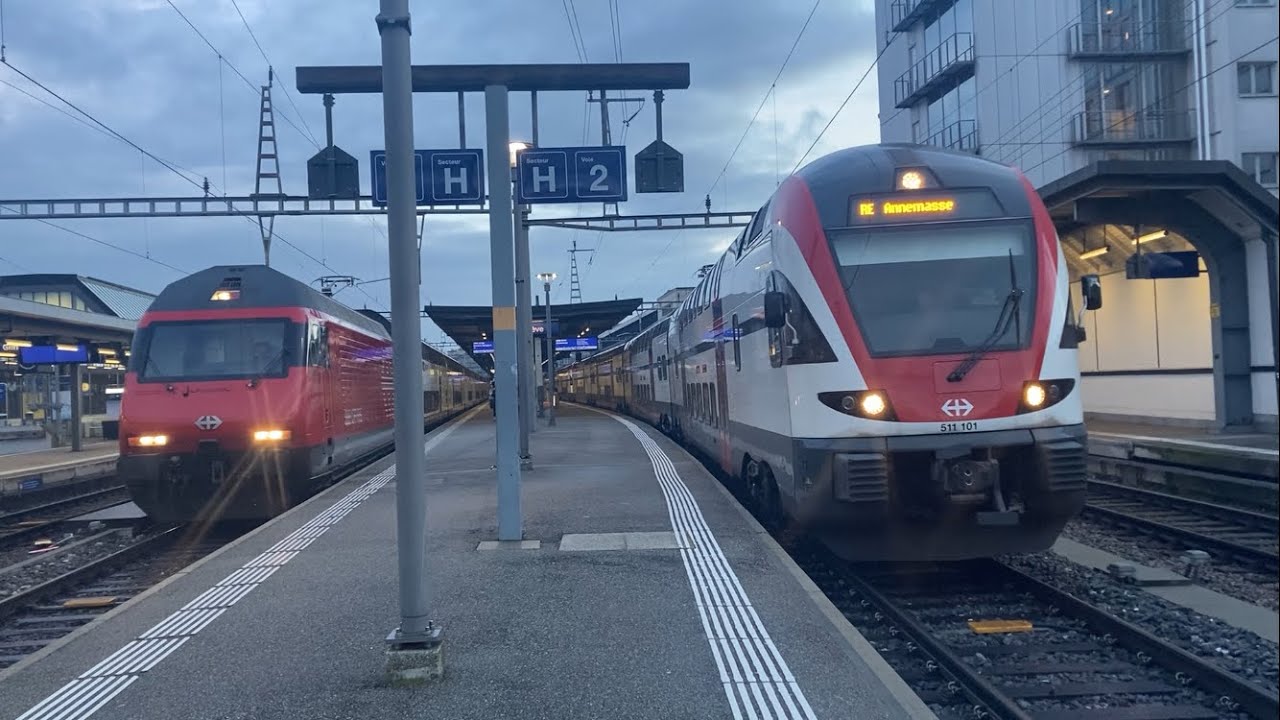 UM 3 de RABe 511 « KISS » sur un RE 33 : Saint - Maurice - Annemasse 
