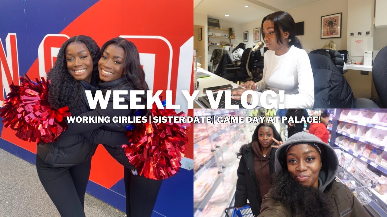 WEEKLY VLOG: Working Girlies + GRWM & Game Days as Crystal Palace Cheerleaders!