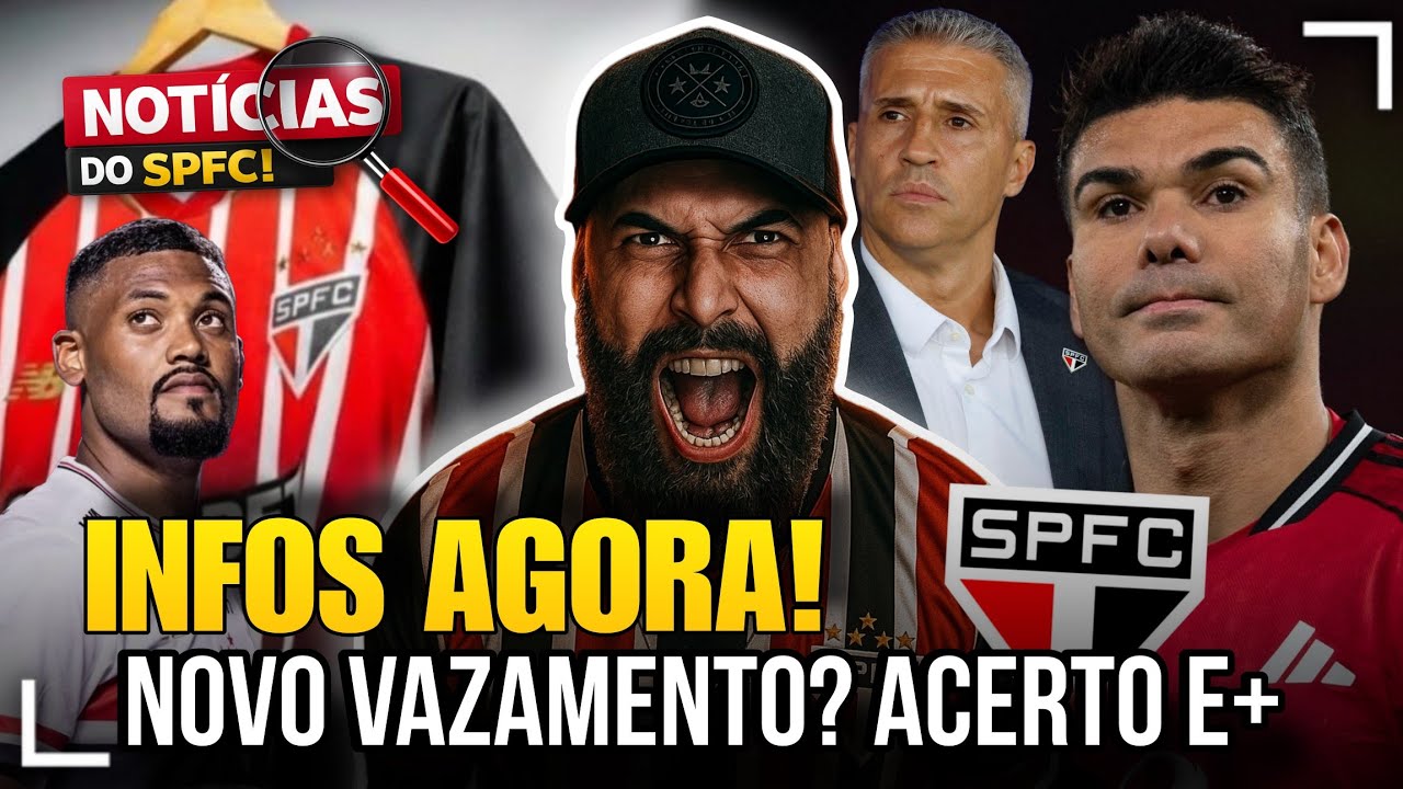 ATUALIZADO!!! SPFC ENCAMINHA ACERTO ATÉ 2028! VAZOU NOVA CAMISA? | SABINO; CRESPO E+ INFOS